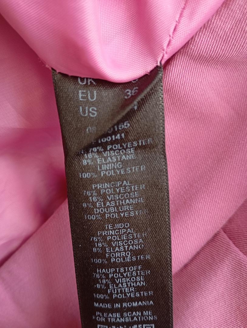 Jupe courte Asos taille S - Rose Poudré avec ourlet festoné