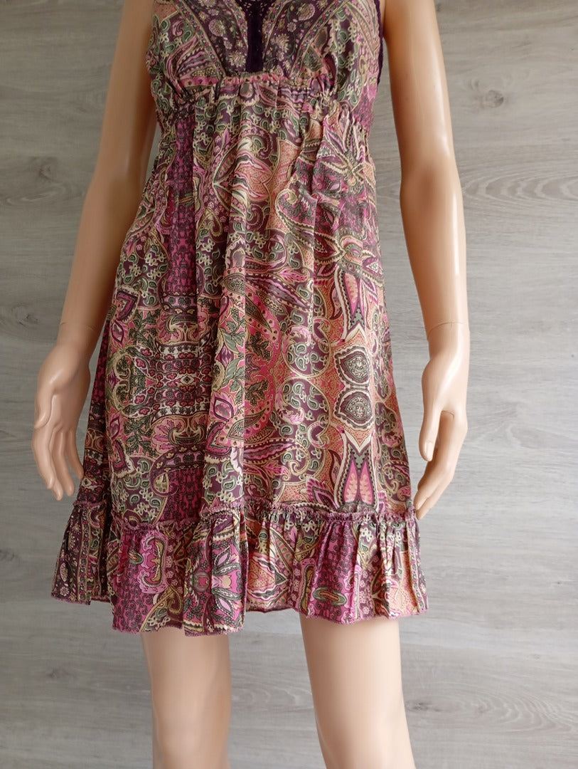 Robe d'été courte 🌸 Natura 🌸 S - Rose/multicolore - Neuf avec étiquette