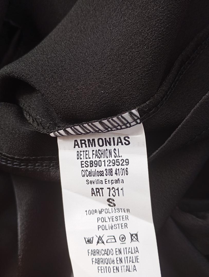 Blouse manches longues 🌸 Armonias -🌸 S - Noir - Neuf avec étiquette - visuel satin