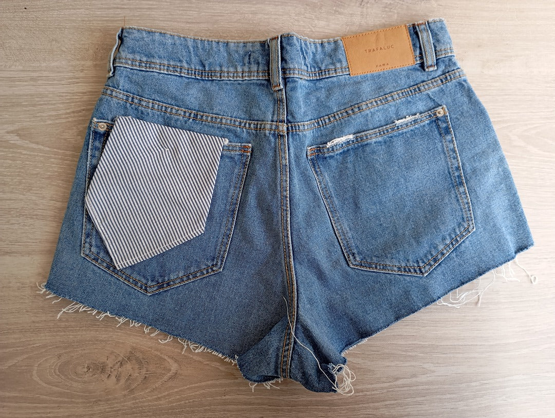 Joli short en jean Zara taille S - Bleu en super état
