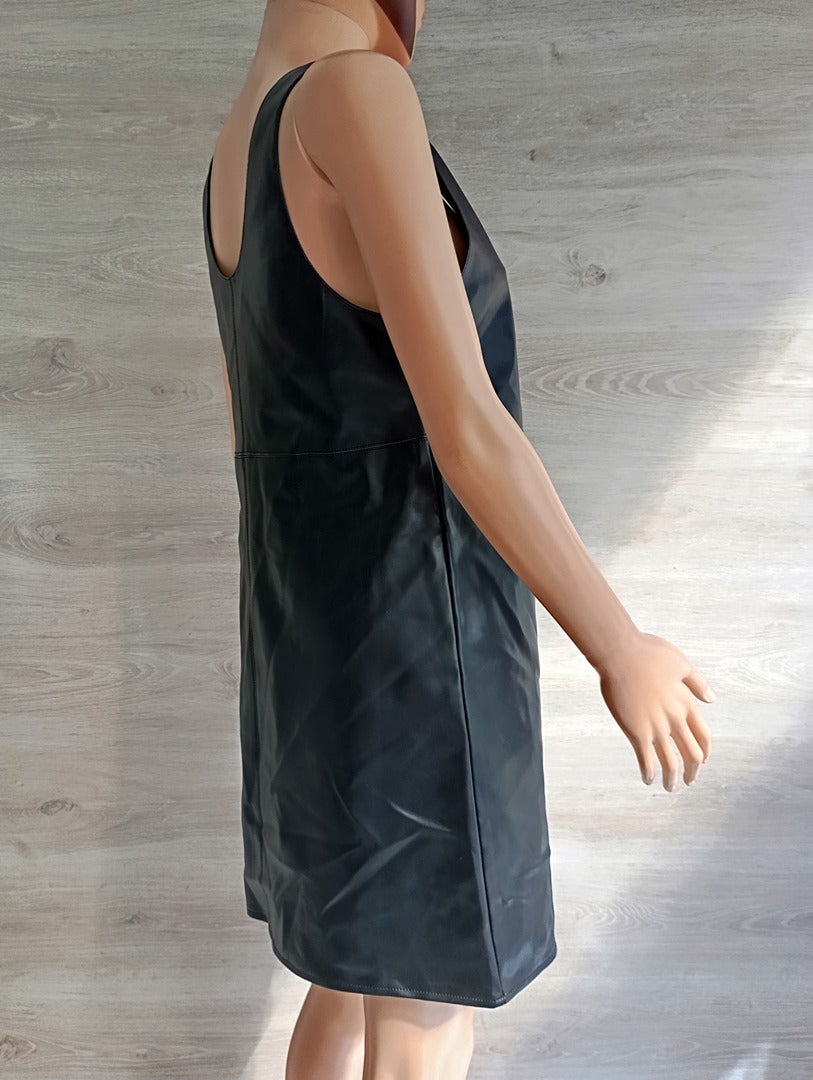 Robe courte Cache Cache - S - Noir - Très bon état - similicuir