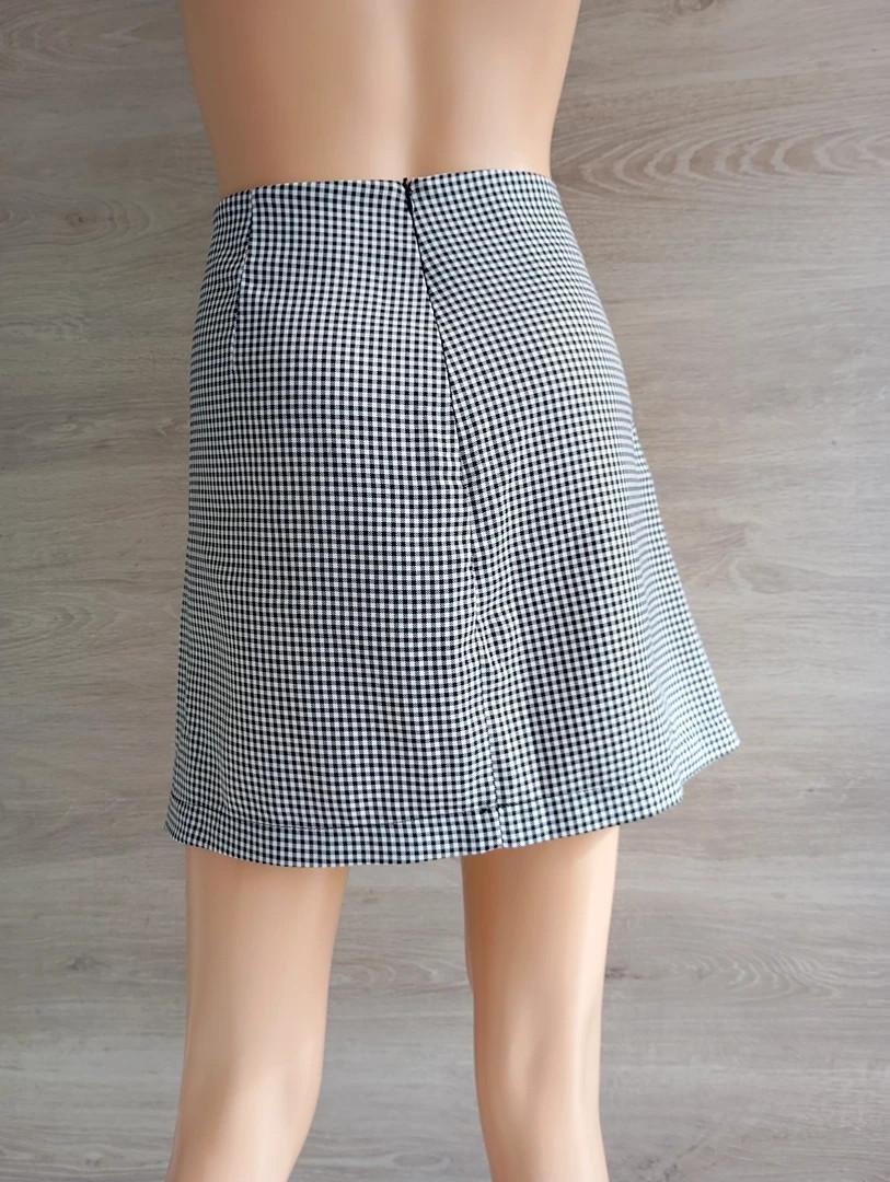 Mini jupe🌸 Shein 🌸 38 - Noir/blanc - Très bon état - motif vichy