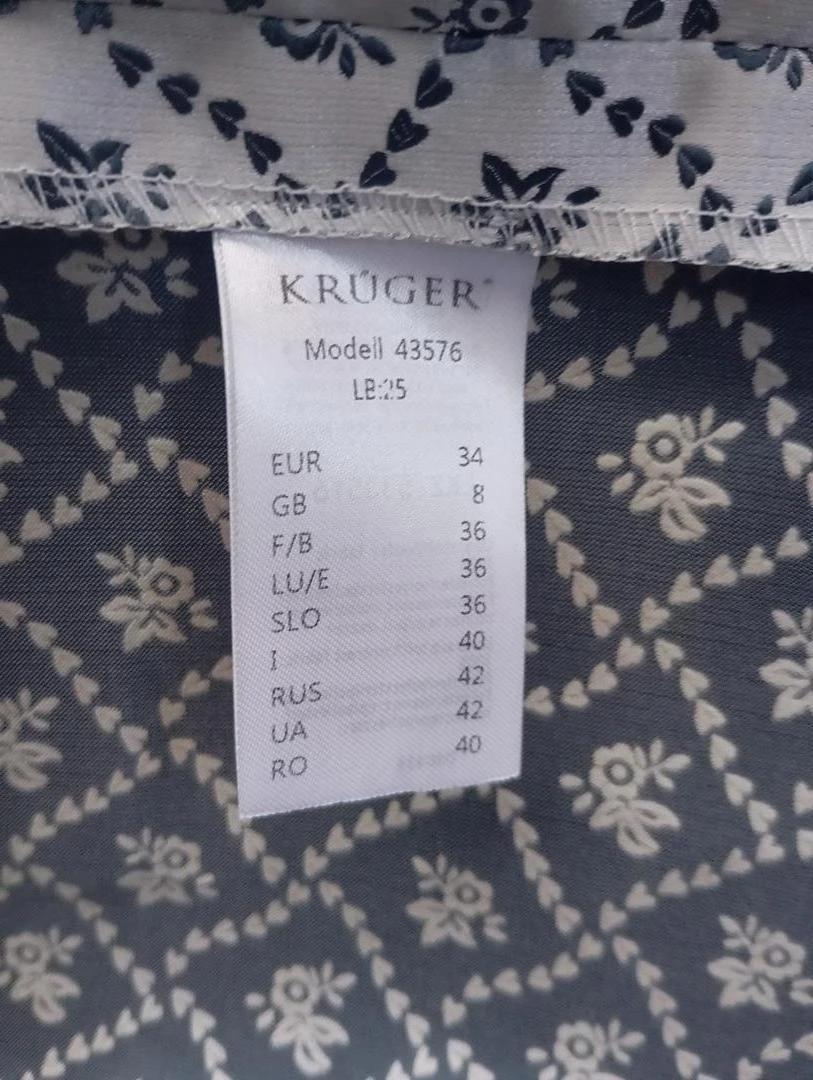 Dirndl - tenue traditionnel femme Krüger taille Xs grise et rose costume robe