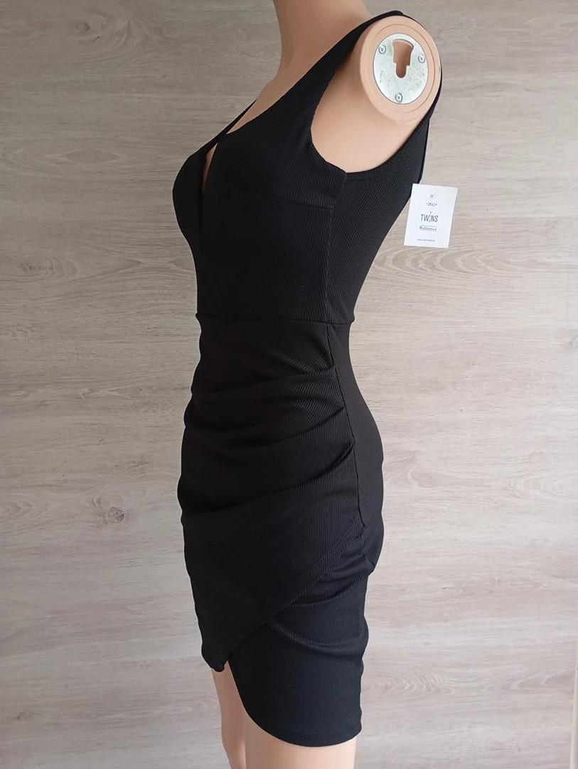 Jolie robe de soirée 🌸 Twins 🌸 Tu - Noir - Neuf - sans manches - décolleté