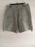 Short cargo - kiabi - S - Kaki - Très bon état - lin et coton