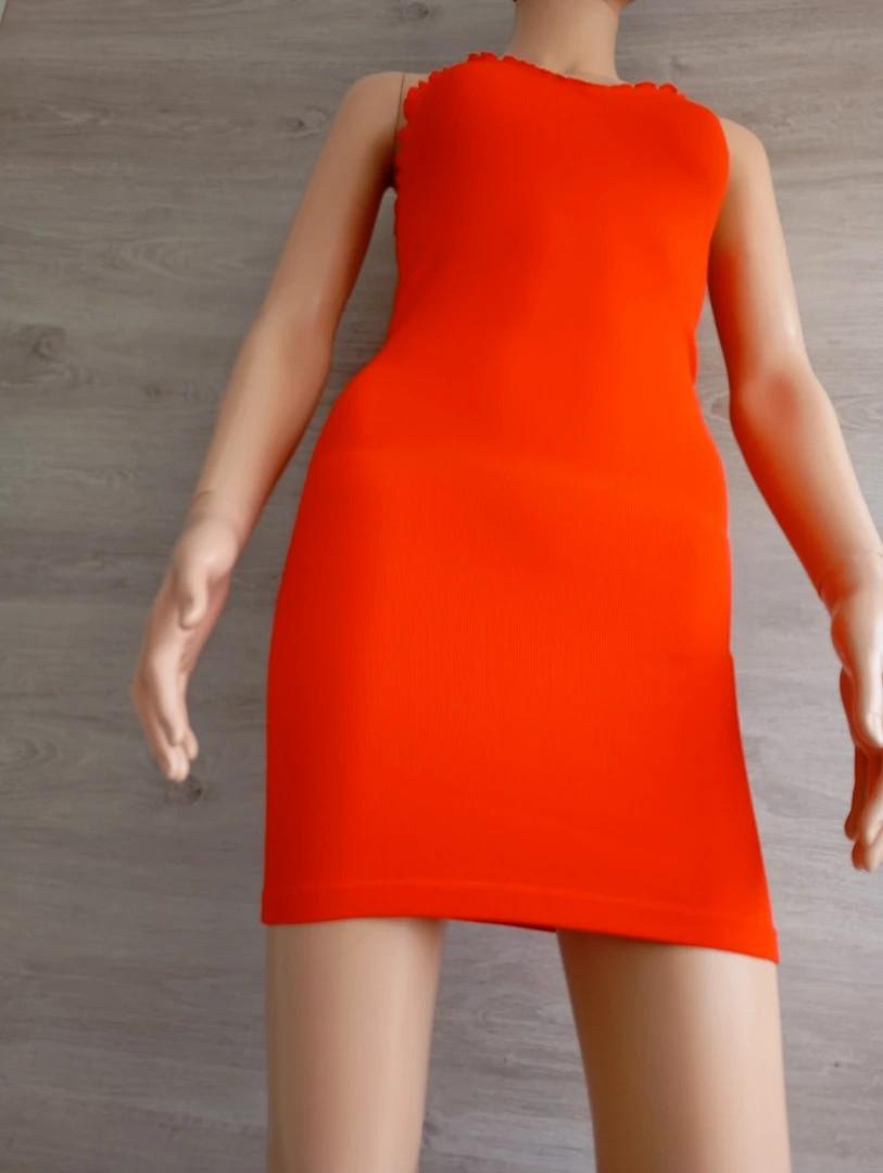 Robe mini à bride moulante 🌸 Bershka 🌸 Xs-s - Orange