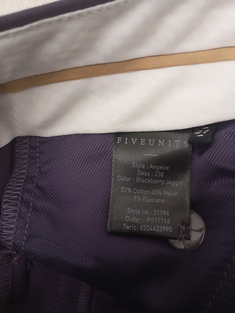 Pantalon Fiveunits - 27 - Violet - Neuf avec étiquette - S