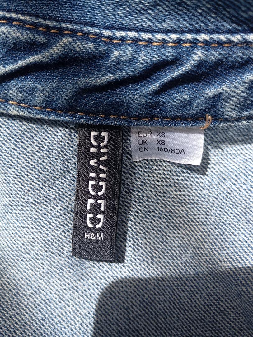 Robe en jean manches longues H&m - Xs - Bleu - Très bon état