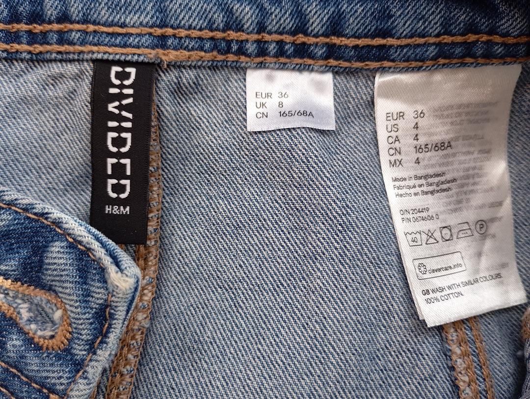 Mini-jupe en jean - H&m Divided - 36 - Bleu - Très bon état