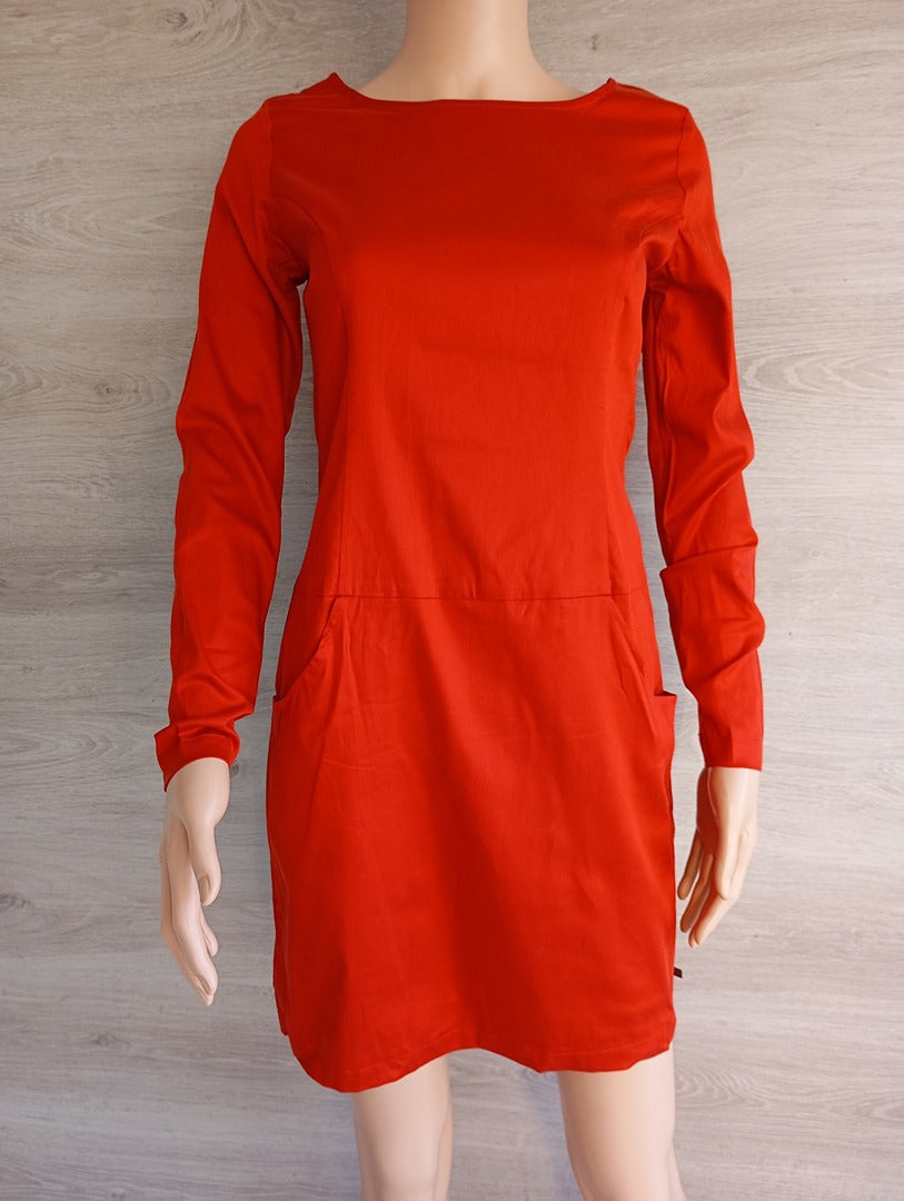 Robe courte - manches longues - Skunkfunk Madge - M - Rouge/orangé - Neuf avec étiquette