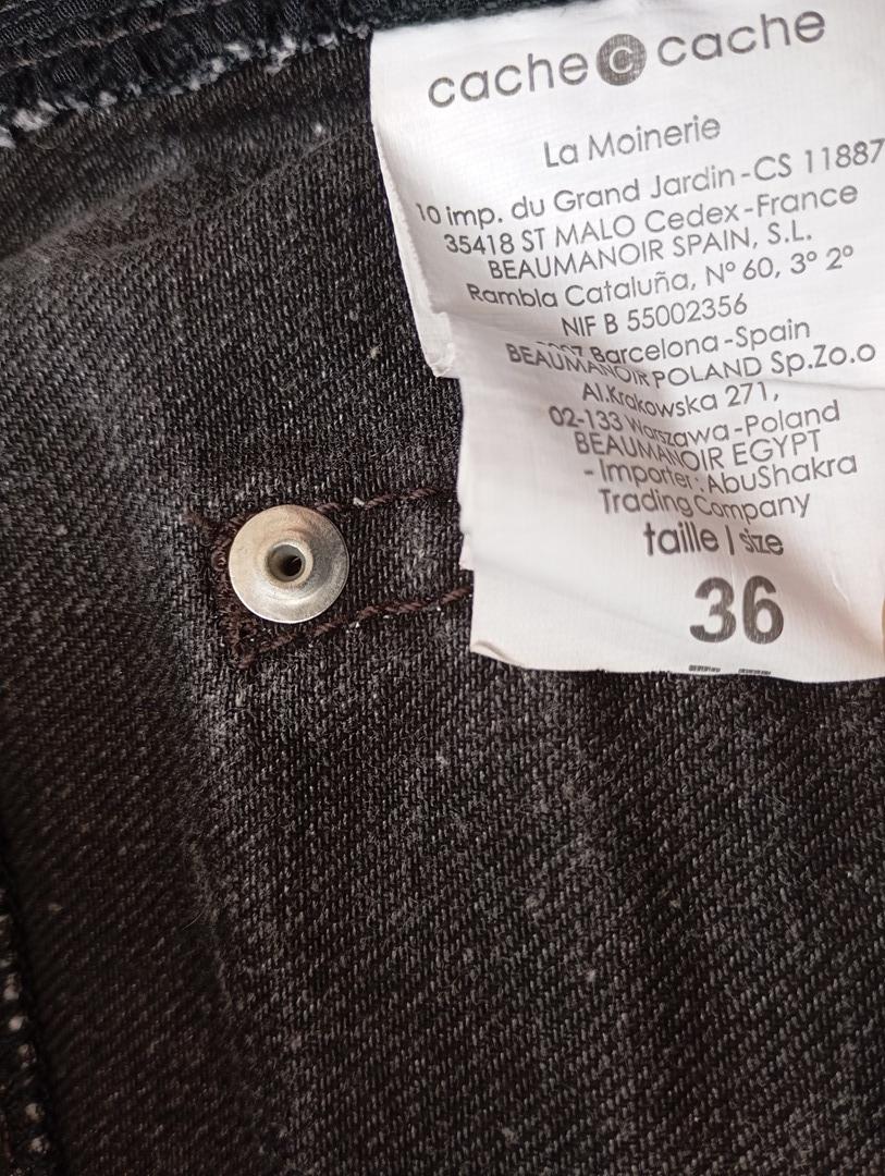 Mini-jupe en jean grise — Cache Cache — Taille 36 — Très bon état