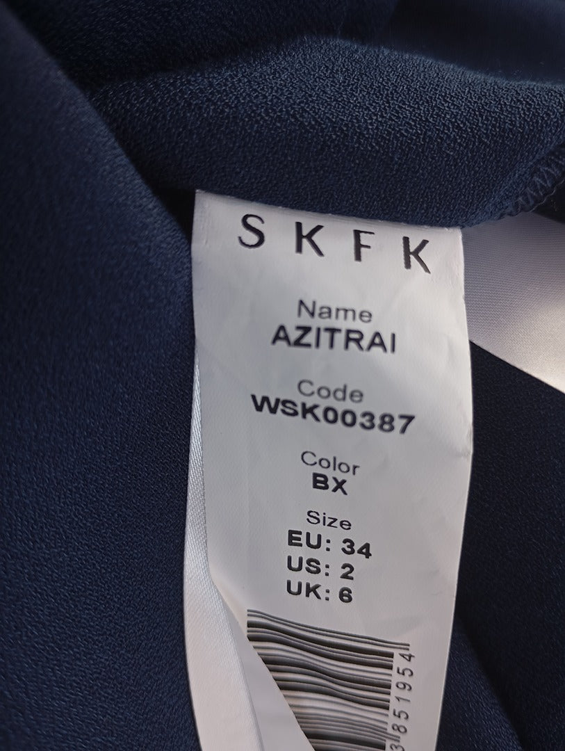 Jupe courte 🌸 Skfk 🌸 34 - Marine - Neuf avec étiquette