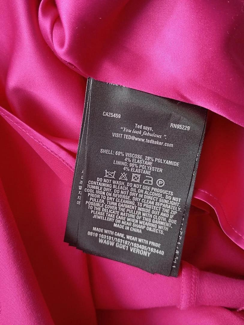Robe patineuse fuchsia découpée au laser — Ted Baker — Taille S — Très bon état