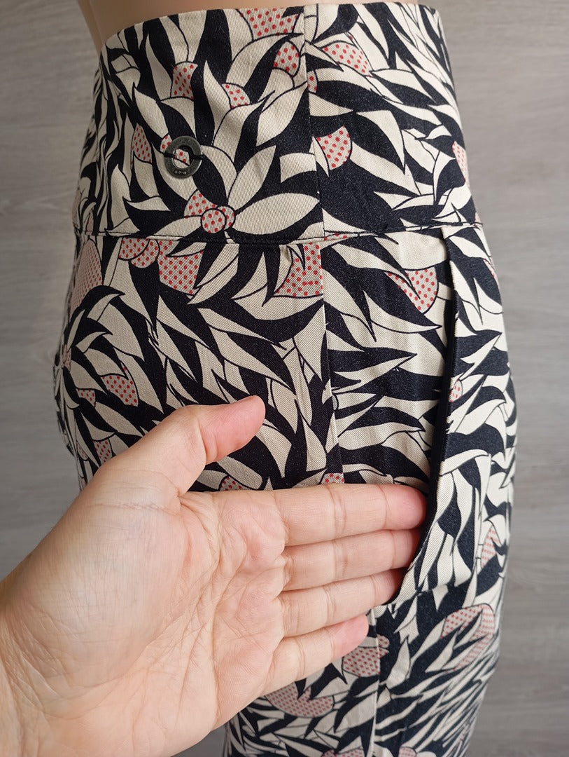 Pantalon  Skunkfunk - 34 - Noir/multicolore - neuf - imprimé floral