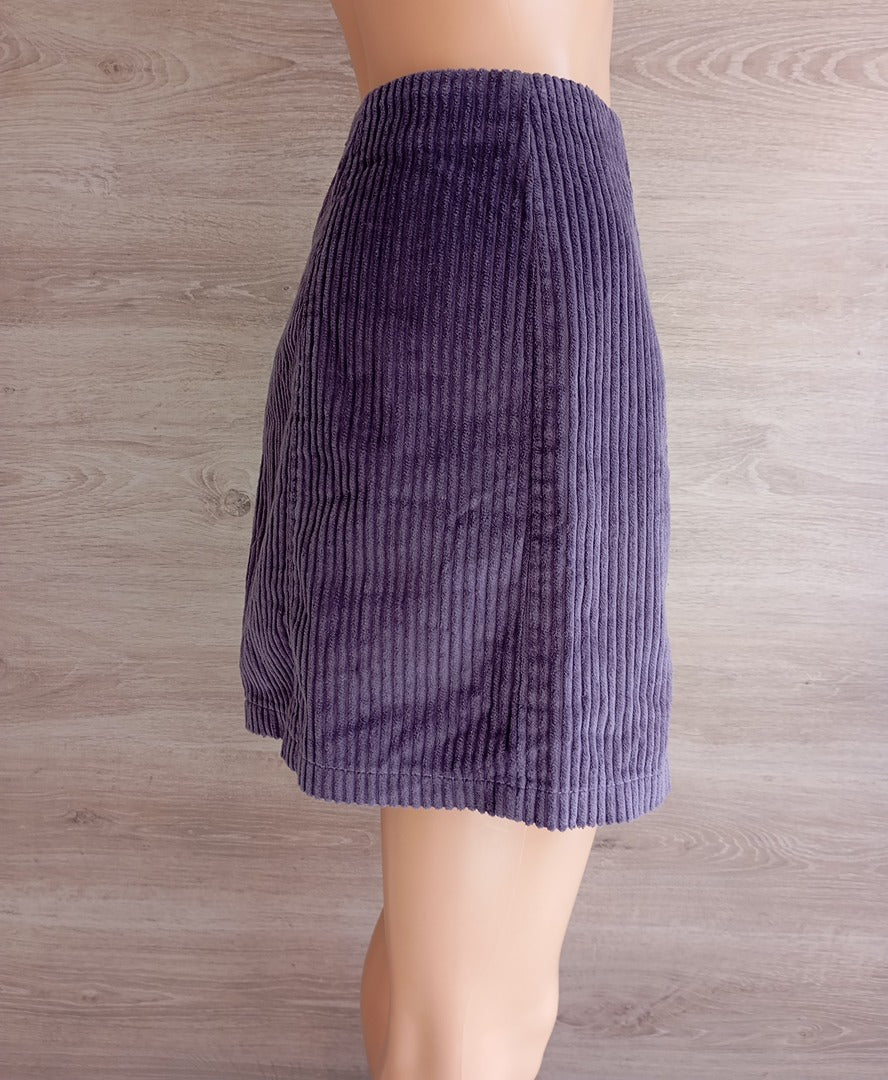 Jupe courte Pimkie - velours/coton - 36 - Violet - Très bon état