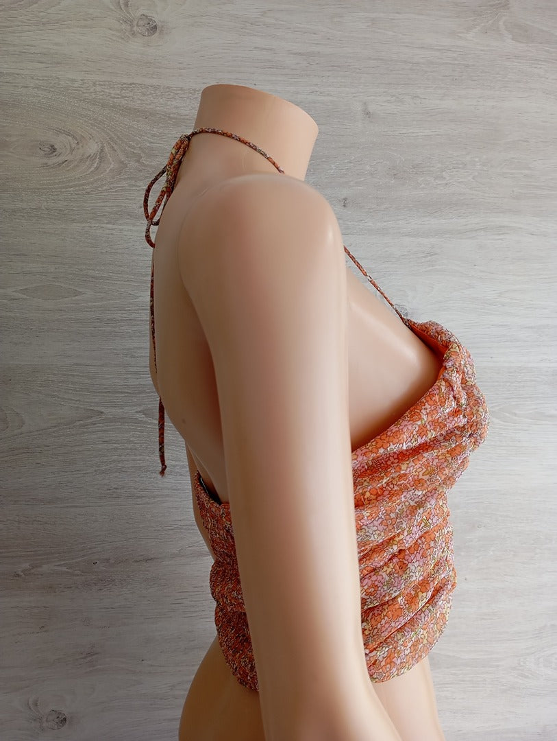 Crop top lefties - M - Orange - Neuf avec étiquette
