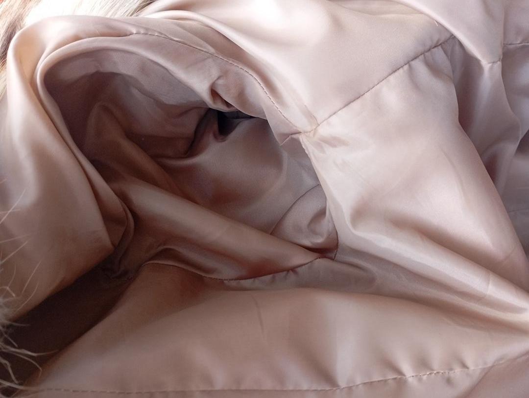 Manteau en fourrure naturelle de Renard Elazar Leather taille S - Marron bronze irisé