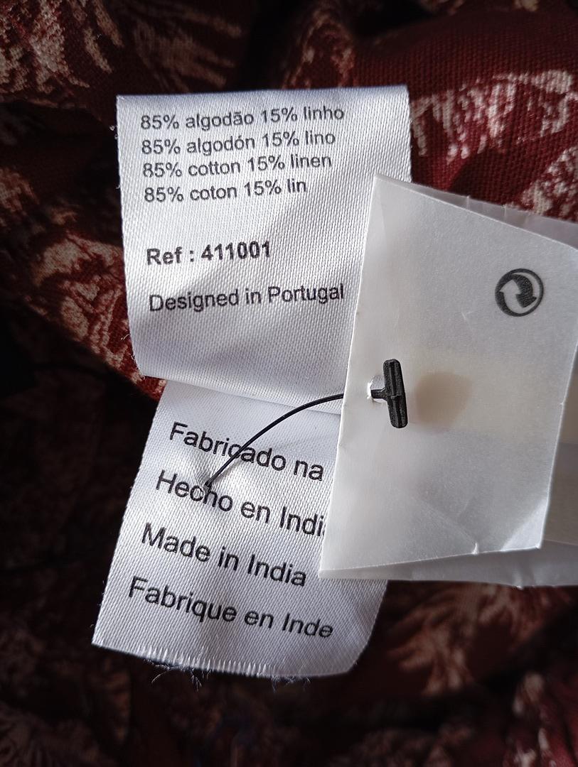 Combinaison pantalon bordeaux & blanc — Lanidor — T.S — Neuve
