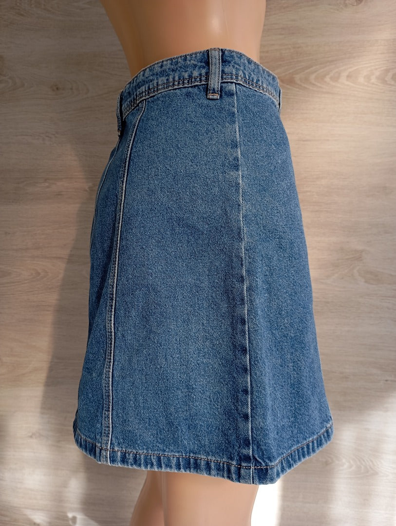 Mini-jupe en jean - H&m Divided - 36 - Bleu - Très bon état