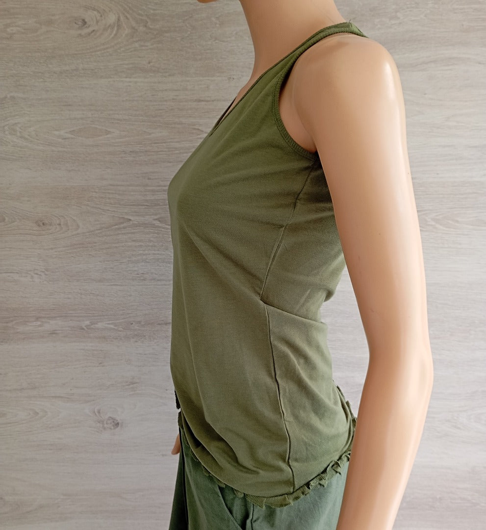 Débardeur Paco's Louis - S - Kaki - Neuf avec étiquette