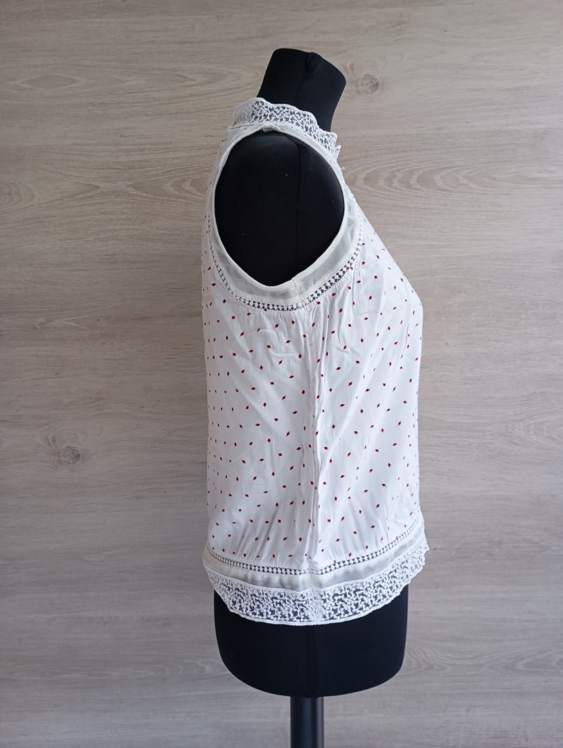 Blouse sans manches - Promod - 38 - Blanc - Très bon état