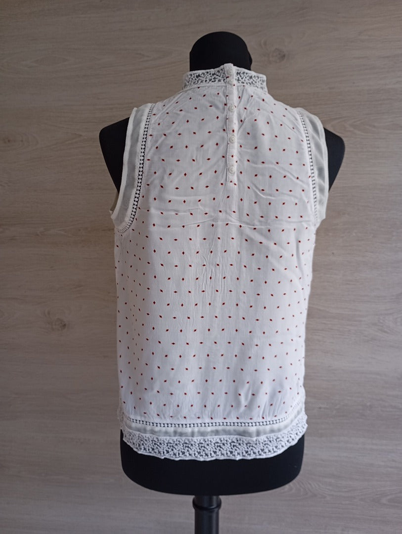 Blouse sans manches - Promod - 38 - Blanc - Très bon état