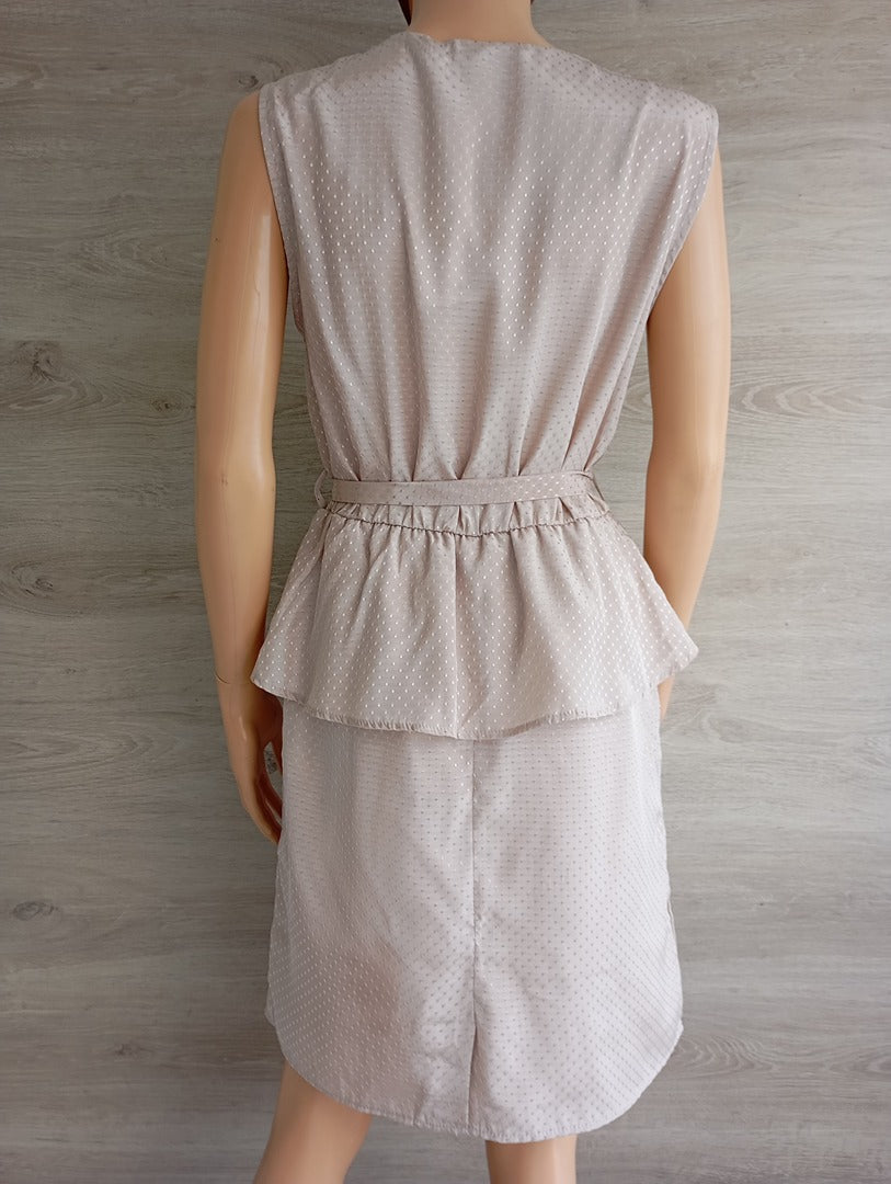 Robe courte sans manches 🌸 Object 🌸 M - beige - Neuf avec étiquette