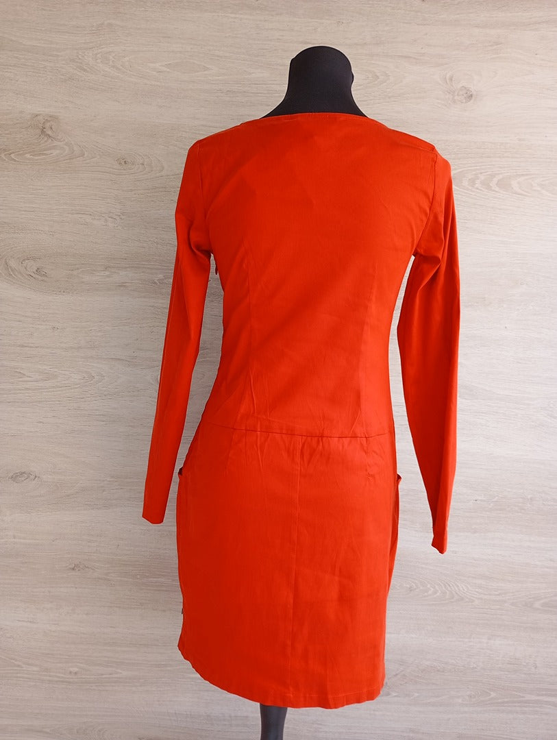 Robe courte manches longues 🌸 Skunkfunk 🌸 M - Corail - Neuf avec étiquette