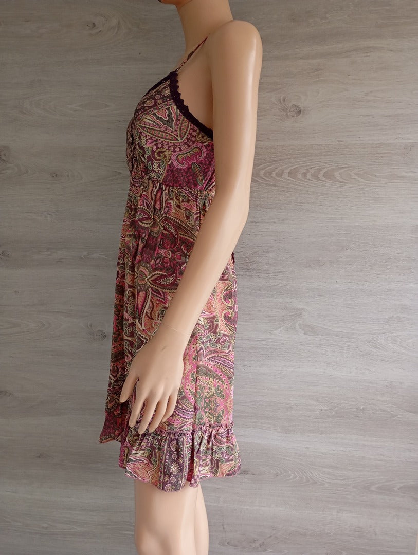 Robe d'été courte 🌸 Natura 🌸 S - Rose/multicolore - Neuf avec étiquette