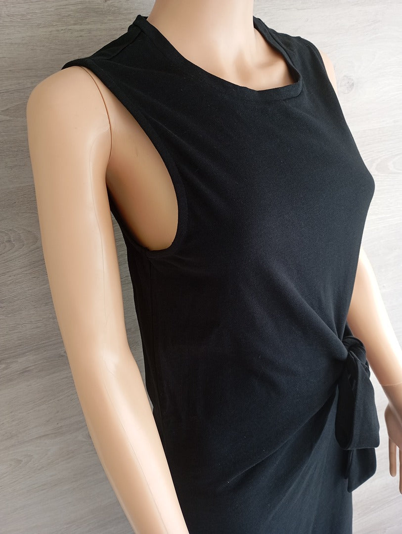 Robe midi sans manches 🌸 Mango 🌸 S - Noir - Neuf avec étiquette - coton