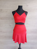 Ensemble d'été jupe et top - S - Rouge - Très bon état