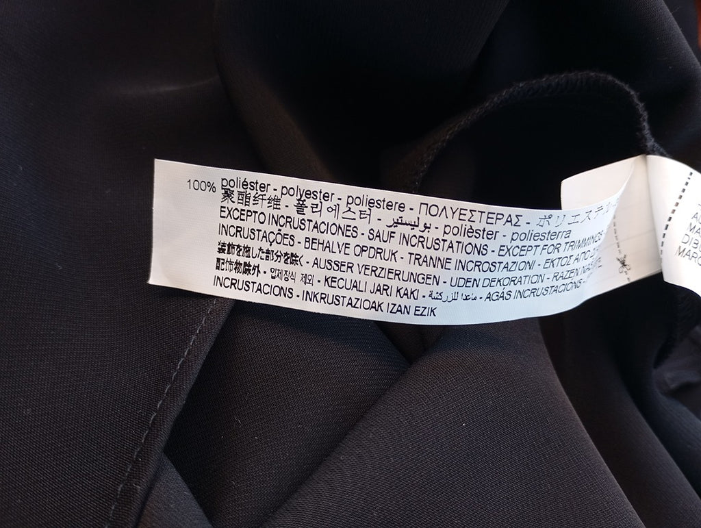 Robe courte chemise - manches longues - Zara - Xs - Noir - Très bon état
