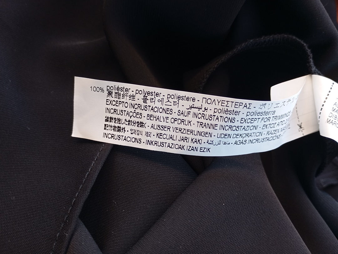 Robe courte chemise - manches longues - Zara - Xs - Noir - Très bon état
