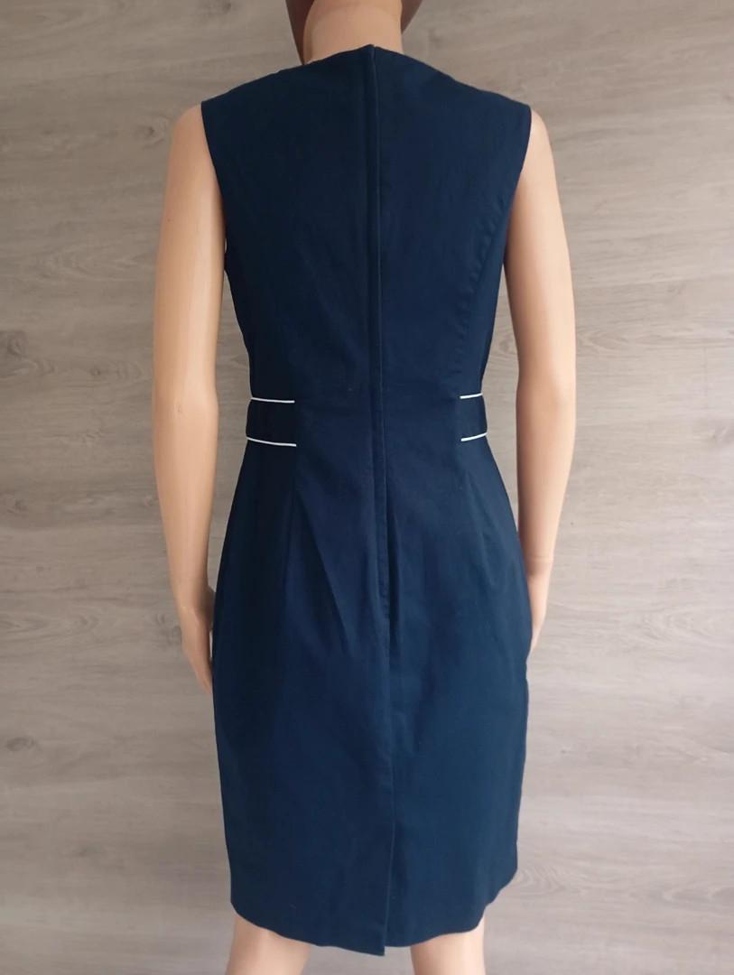 beau tailleur veste/robe f - Orsay taille S/m- marine et blanc en très bon état