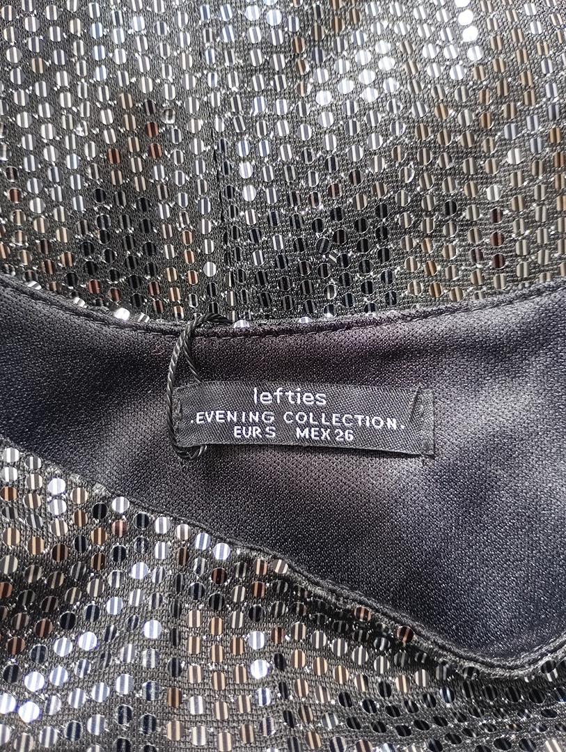 Superbe robe de soirée scintillante - Lefties taille S - Gris - neuve