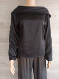Blouse manches longues 🌸 Armonias -🌸 S - Noir - Neuf avec étiquette - visuel satin