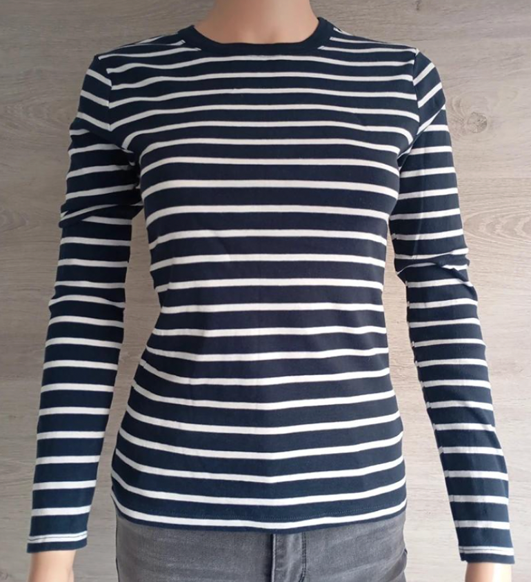 T-shirt manches longues femme Petit Bateau - Xs - Navy - très bon état