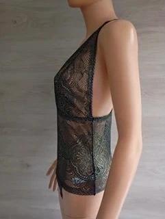 Superbe Body en dentelle collection métallique - Etam - M - effet brillant - Neuf