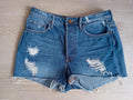 Short en jean H&m – 38 – Bleu - bords effilochés