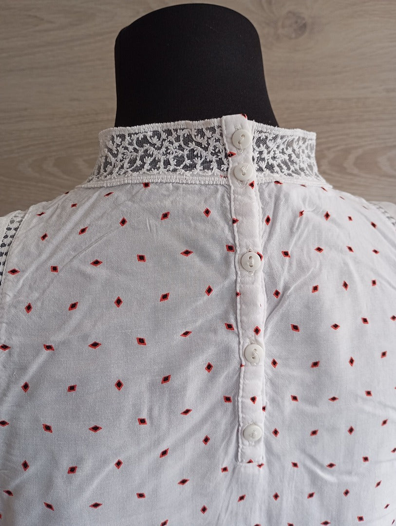 Blouse sans manches - Promod - 38 - Blanc - Très bon état