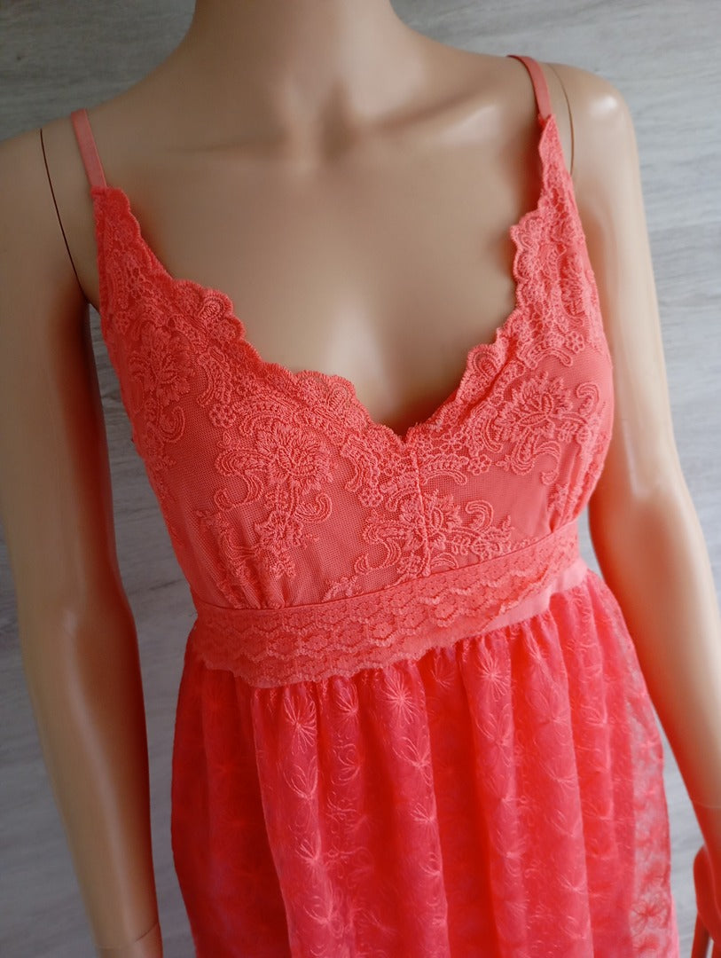 Robe maxi à brides 🌸 Holly Bracken 🌸 Tu - Corail - Neuf