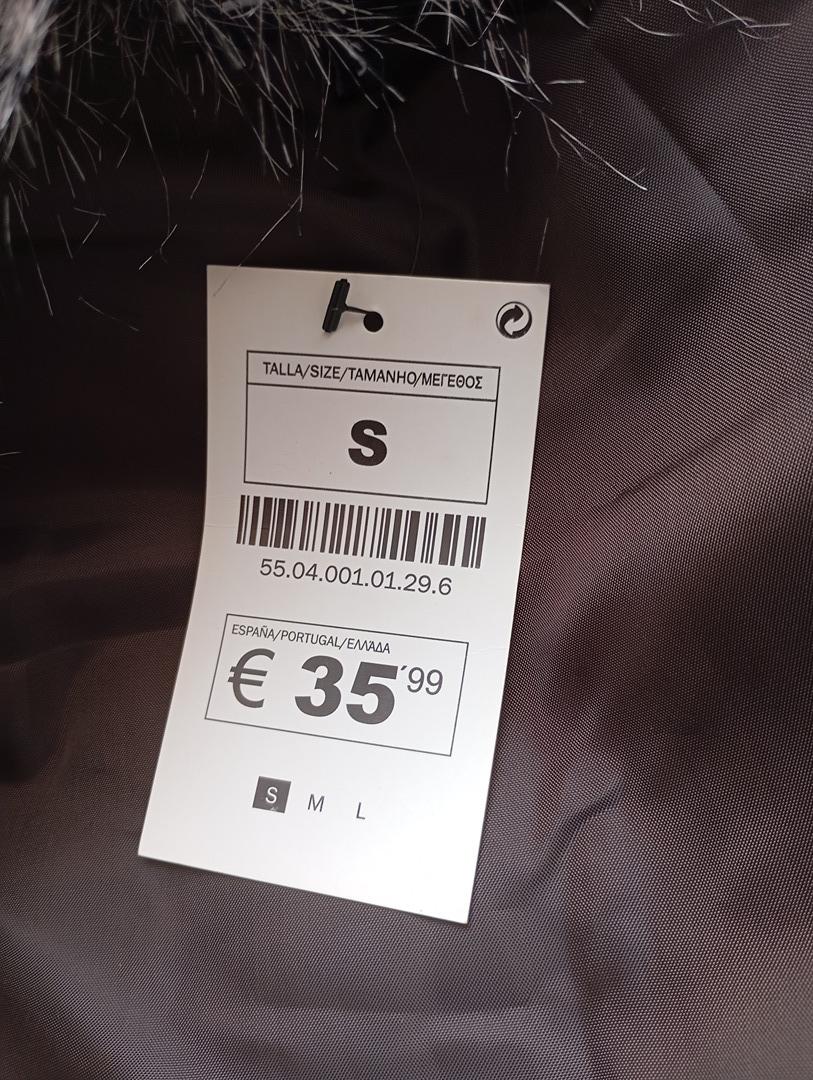 Gilet fausse fourrure gris — Blanco — Taille S
