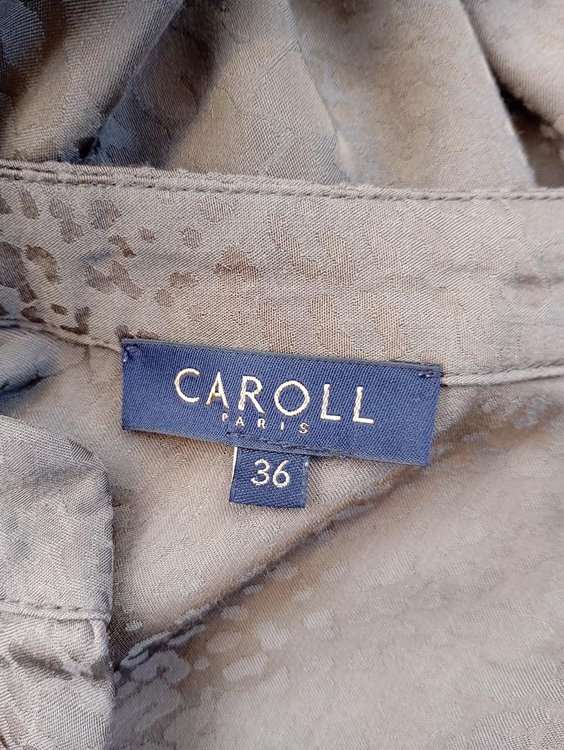 Robe midi Caroll manches longues taille 36 - kaki - Très bon état