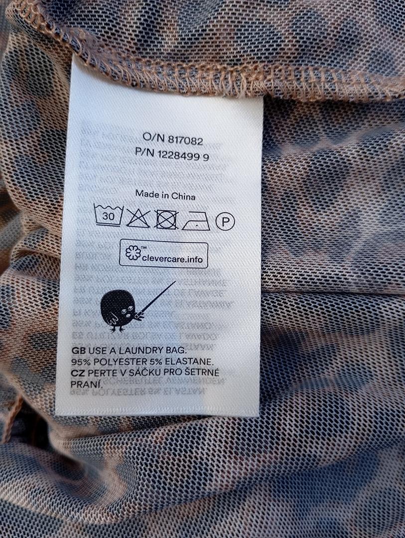 Top bustier peplum Monki - S - Marron leopard - Neuf