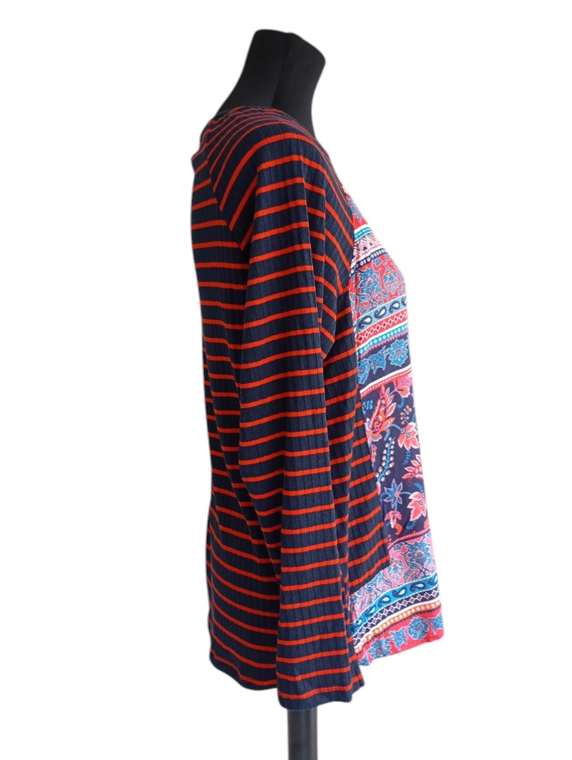Blouse manches longues multicolore — October — Taille S