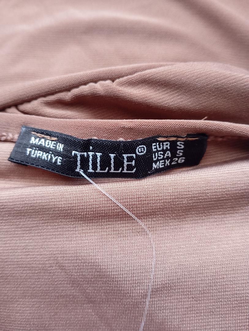 Crop top manches courtes marron taille S - Happiness - neuf