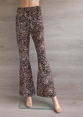 Pantalon flare Undiz - M - Marron/léopard - Très bon état