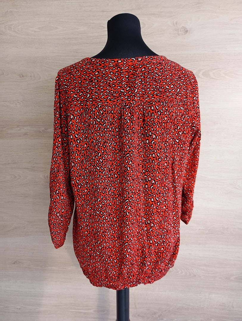 Blouse Bréal - 40 - Rouge - Très bon état - viscose