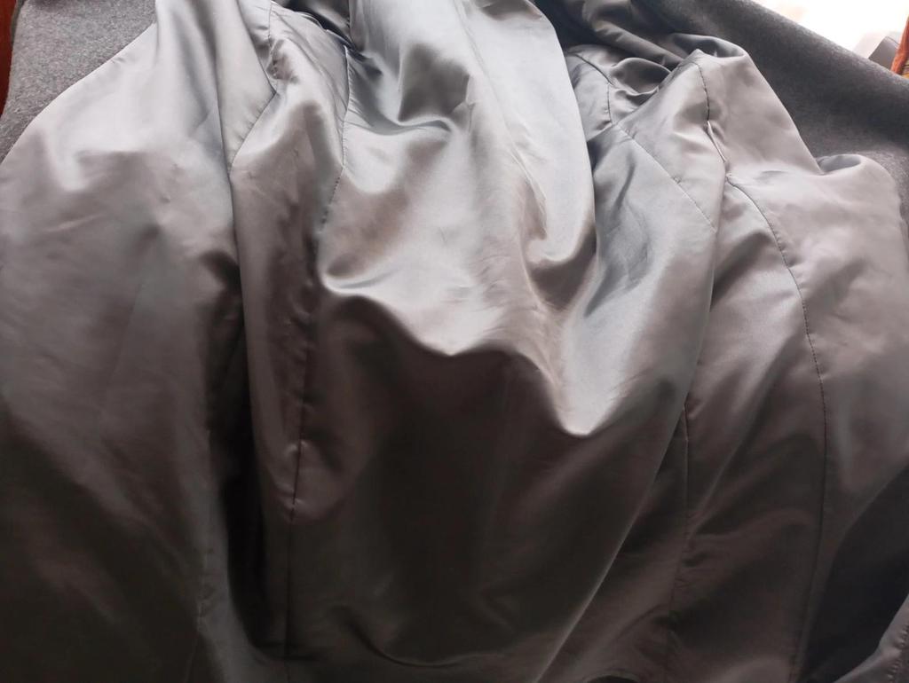 Superbe manteau gris en laine avec ceinture - Taifun - taille L/xl