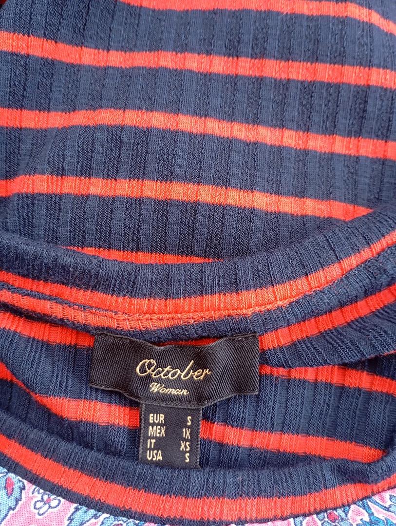 Blouse manches longues multicolore — October — Taille S